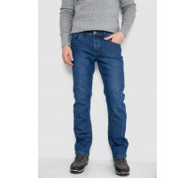 Джинсы мужские на флисе, цвет синий, 254R2402.