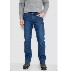 Джинсы мужские на флисе, цвет синий, 254R2402.