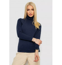 Гольф жіночий на флісі в рубчик, колір темно-синій, 238R329