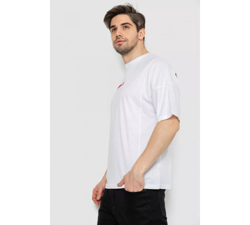 Футболка чоловіча з принтом, колір білий, 244R2126
