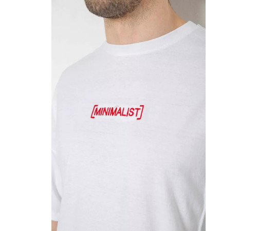 Футболка чоловіча з принтом, колір білий, 244R2126