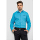 Сорочка чоловіча з принтом, колір блакитний, 214R7497