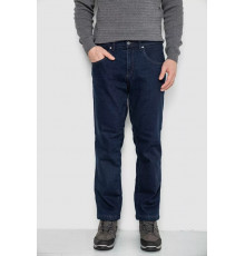 Джинси чоловічі утеплені на флісі, колір синій, 129R9834-1