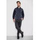 Кофта чоловіча на блискавці в смужку, колір темно-синій, 238R123