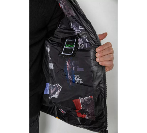 Жилетка мужская демисезонная, цвет черно-желтый, 244R990013.