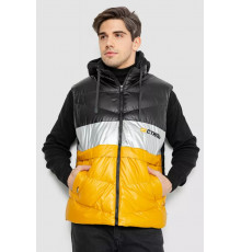 Жилетка мужская демисезонная, цвет черно-желтый, 244R990013.