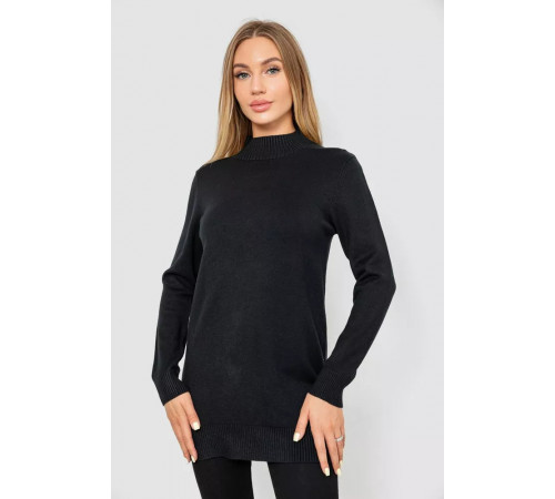 Свитер женский однотонный, цвет черный, 244R5550