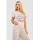 Жіноча піжама з принтом, колір рожевий, 243R3335