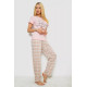 Жіноча піжама з принтом, колір рожевий, 243R3335