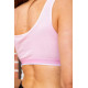 Спортивный трикотажный топ, светло-розового цвета, 131R1501.