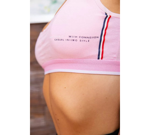 Спортивный трикотажный топ, светло-розового цвета, 131R1501.