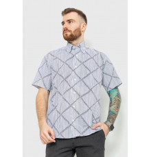 Рубашка мужская с принтом 167R7013, цвет бело-черный, 167R0713.