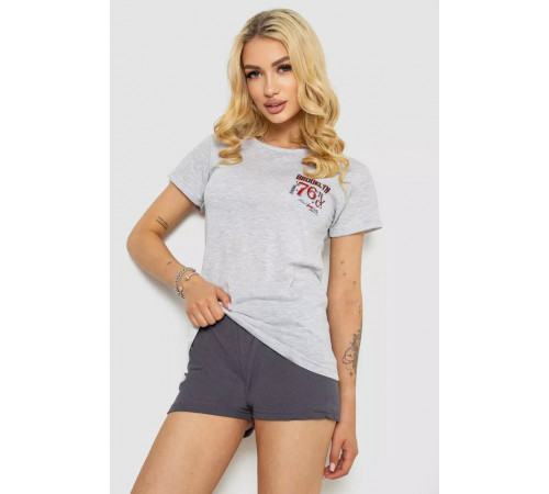 Пижама женская, цвет серый, 243R50613