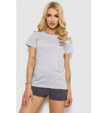 Піжама жіноча, колір сірий, 243R50613