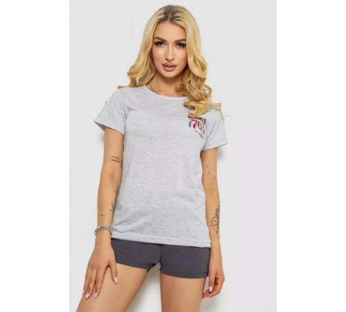 Пижама женская, цвет серый, 243R50613