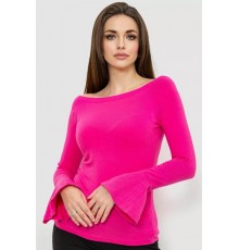 Кофта женская однотонная 244R200-1, цвет розовый, 244R201-1.