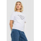 Женская футболка с принтом, цвет белый, 238R57485