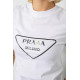 Женская футболка с принтом, цвет белый, 238R57485