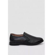 Туфлі чоловічі з перфорацією, колір темно-синій, 243RB1991