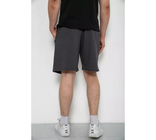 Шорты мужские однотонные, цвет темно-серый, 247R001.