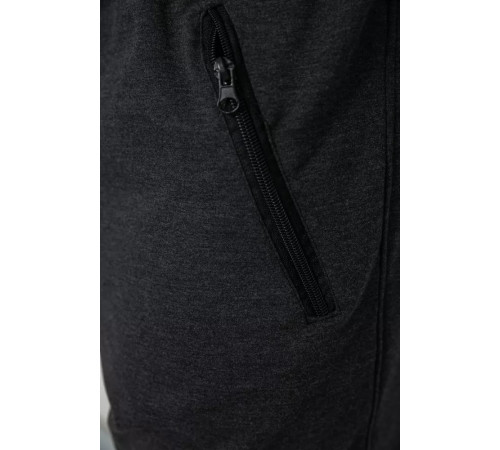 Шорты мужские однотонные, цвет темно-серый, 247R001.