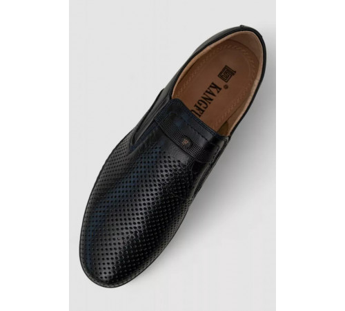 Туфли мужские с перфорацией, цвет темно-синий, 243RB1971.