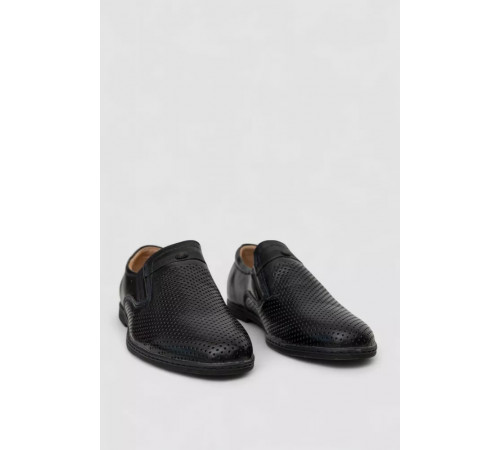 Туфли мужские с перфорацией, цвет темно-синий, 243RB1971.