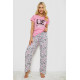 Женская пижама с принтом, цвет розовый, 243R2490