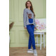 Жіночий костюм штани + кофта, сіро-синього кольору, 172R1211-2