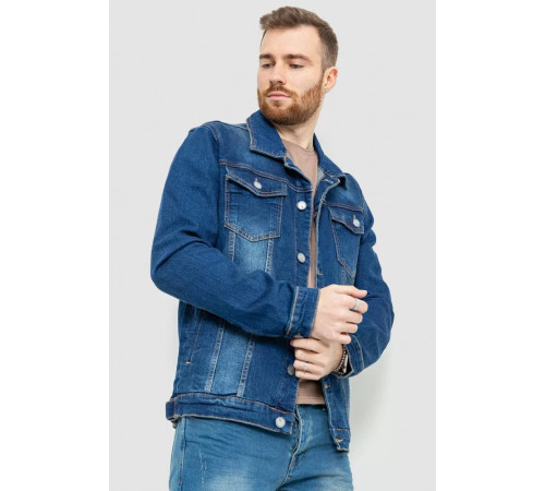 Джинсова куртка чоловіча, колір синій, 157R4598