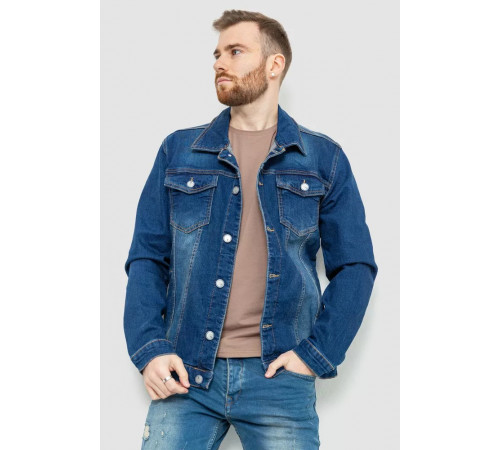 Джинсова куртка чоловіча, колір синій, 157R4598