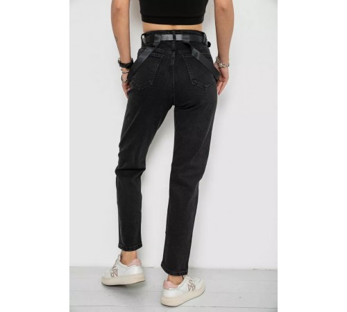 Джинси жіночі Mom-fit, колір чорний, 182R9135 Джинси жіночі Mom-fit, колір чорний, 182R9135