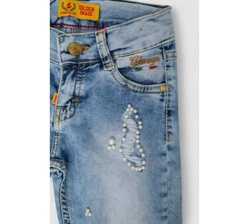 Капри джинсовые для девочек, цвет голубой, 247R2606