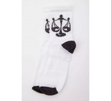 Женские белые носки с принтом 167R520-2.