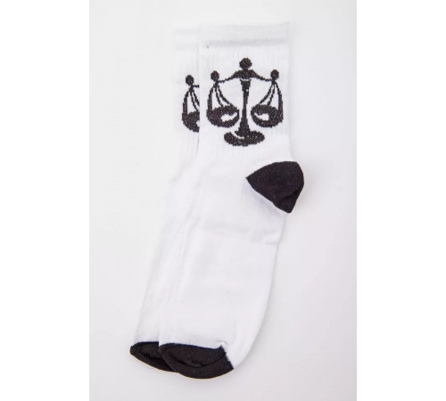 Женские белые носки с принтом 167R520-2.