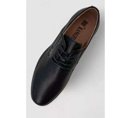 Туфлі чоловічі з перфорацією, колір темно-синій, 243RC1853