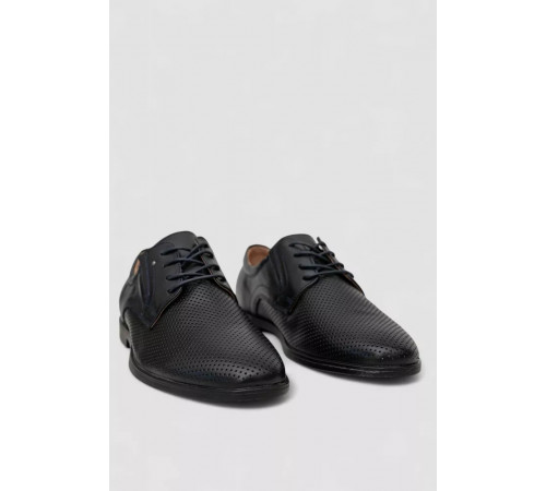 Туфлі чоловічі з перфорацією, колір темно-синій, 243RC1853