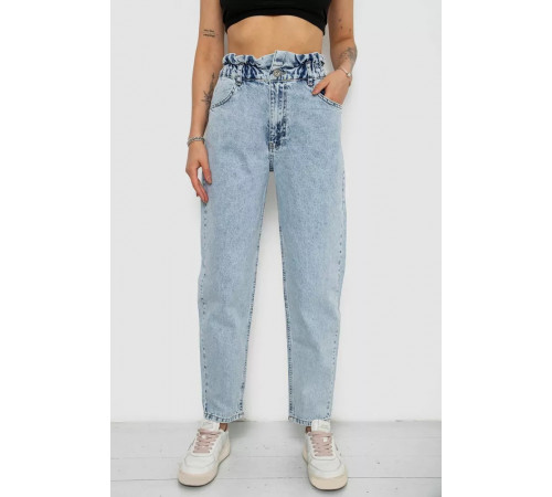 Джинсы женские Mom-fit, цвет голубой, 244R1601S20
