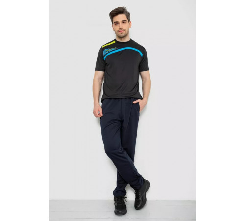 Спорт брюки мужские, цвет темно-синий, 244R401