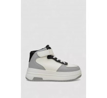 Кросівки жіночі зимові на хутрі, колір біло-сірий, 248RAM03-86