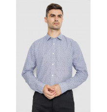 Рубашка мужская котоновая повседневная, цвет молочно-серый, 247R420