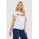 Футболка жіноча з патріотичним принтом, колір білий, 244R2213-1