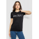 Футболка жіноча з принтом, колір чорний, 244R501