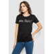 Футболка жіноча з принтом, колір чорний, 244R501