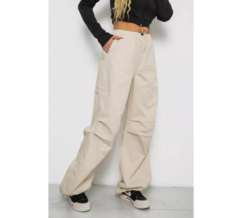Брюки карго женские, цвет светло-бежевый, 238R5333.