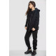 Спортивный костюм-тройка женский на флисе, цвет черный, 247R2020