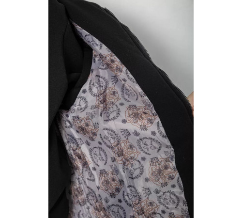 Спортивный костюм-тройка женский на флисе, цвет черный, 247R2020