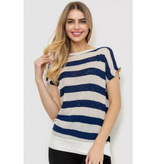 Женская кофта в полоску, цвет сине-белый, 244R0262