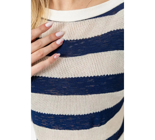 Кофта жіноча в смужку, колір синьо-білий, 244R0262