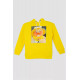 Худі дитячий на флісі з принтом, колір жовтий, 102R1525